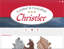 Tablet Screenshot of christler-tux.at